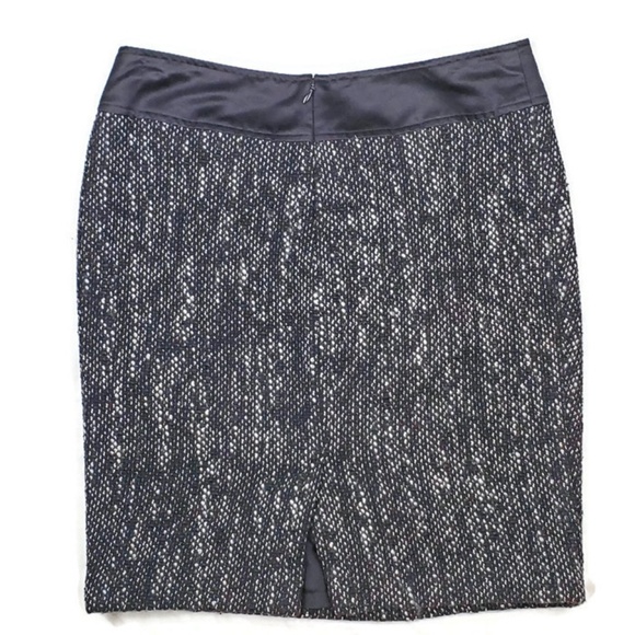 Elegant Timeless Vera Wang Lavender Label Skirt Wool Silk Tweed - Picture 3 of 5